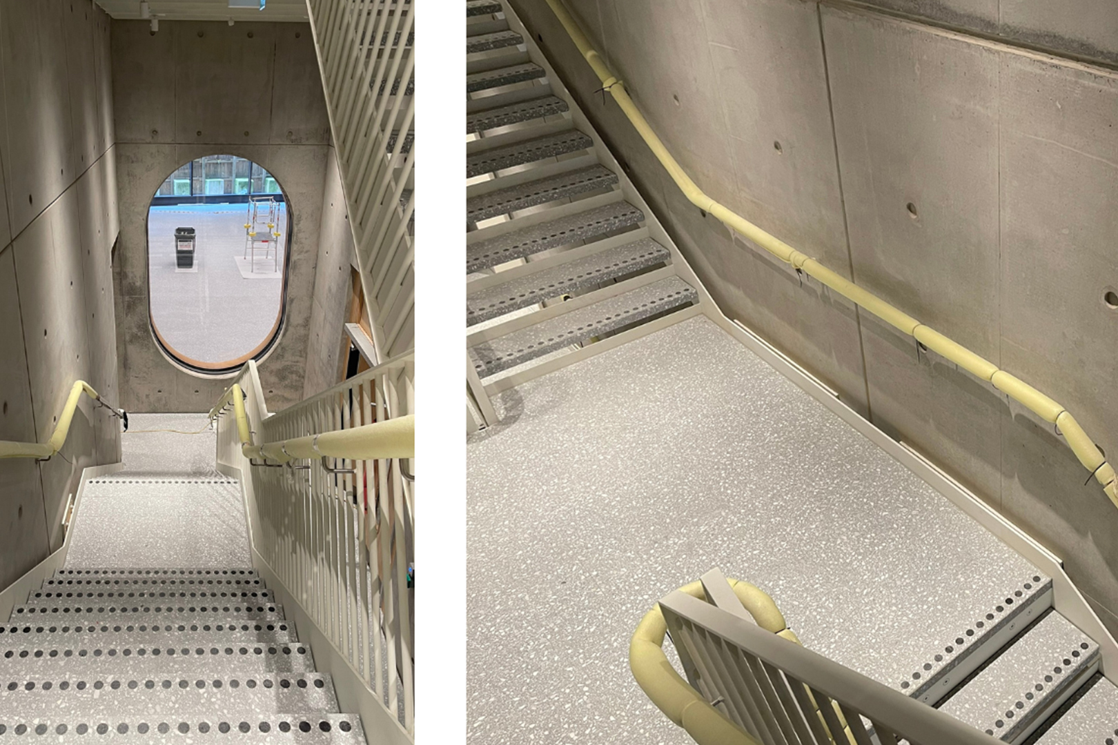 Bespoke terrazzo flooring at 334 Oxford Street London